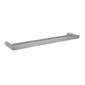 Esperia Brushed Nickel Solid Brass Double Towel Rail 600mm
